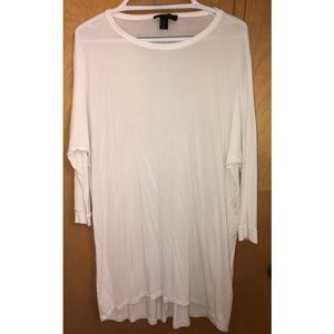 NWOT Forever 21 White Long Top